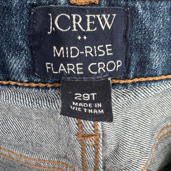 J. Crew Factory Tall flare crop jean in all-day stretch - Picture 4 of 4